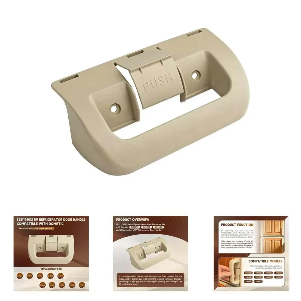 RV Refrigerator Door Handle Beige Compatible with Dometic RM2652 RM2662 RM2852